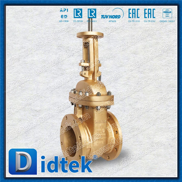 Didtek CuSn10Zn2 Alunimion Bronze Sea Water Gate Valve