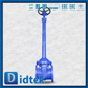 Didtek Low Escape Extension Bonnet Bellow Sealed Gate Valve