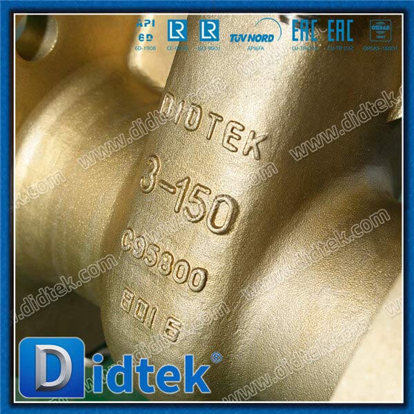 Didtek Aluminium Bronze OS&Y 3'' 150LB Gate Valve