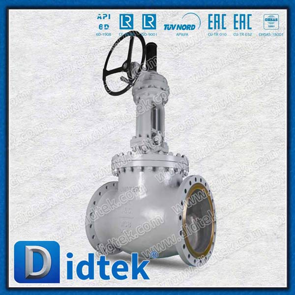 Didtek 20inch Bevel Gear Carbon Steel RF Csat Steel Globe Valve