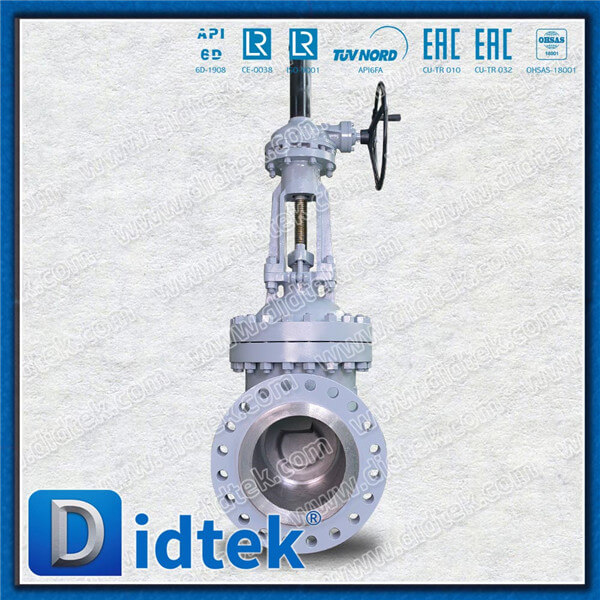 Didtek 12'' 600LB Gate Valve WCB Trim#1 Flange RF With Bevel Gear