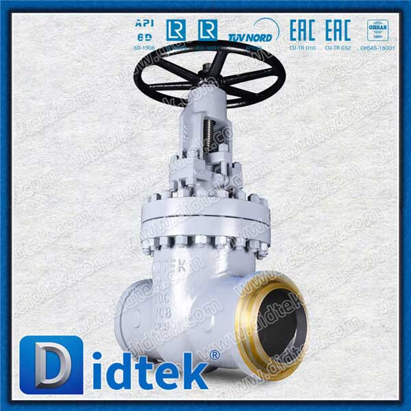 Didtek Butt Weld Carbon Steel WCB 8'' 600 Gate Valve