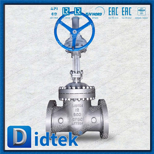 Didtek Stainless Steel CF8C 12" 600LB Bevel Gear RF Gate Valve