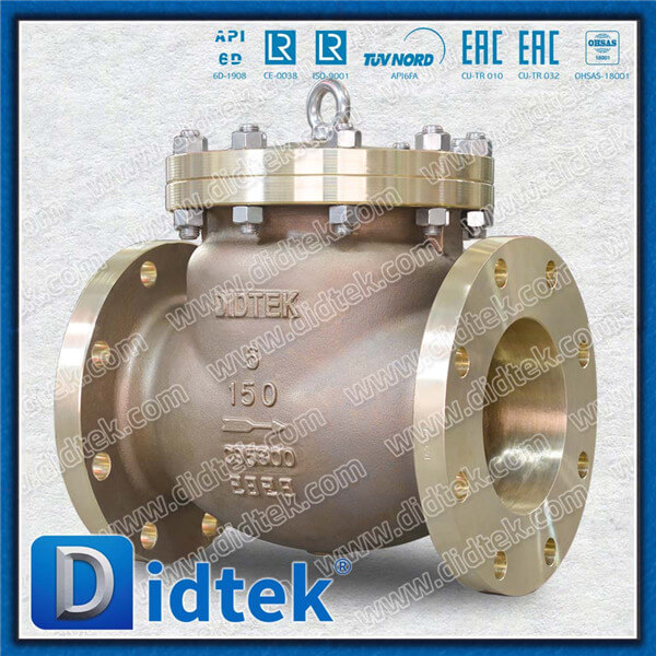 Didtek B148 C95800 Body Swing Check Valve With C95800+NBR Disc