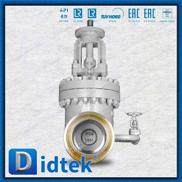 Didtek Butt Weld 8'' 600LB Gate Valve With Bypass