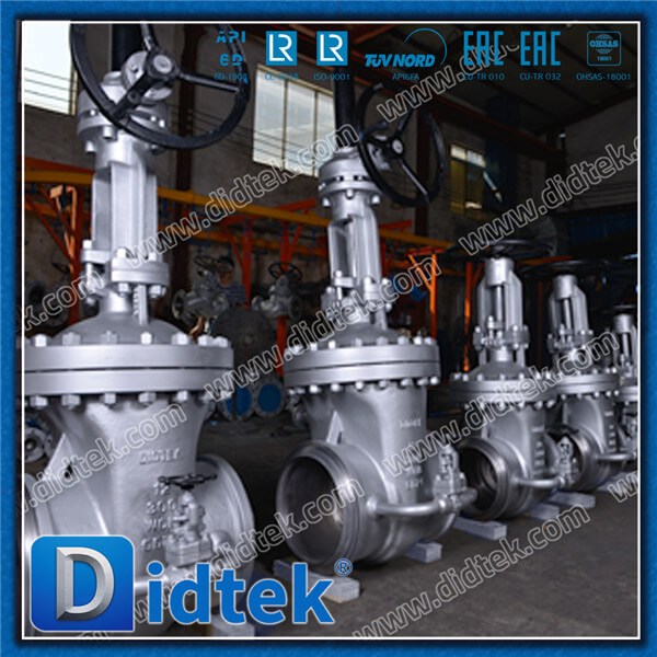 Didtek Cast Steel A216 WCB Bolt Bonnet Gate Valve With A105N Bypass
