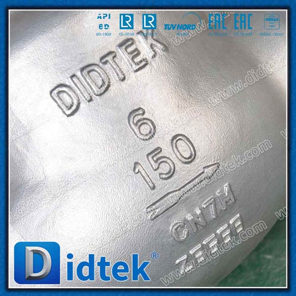 Didtek Industrial 6'' SS Cast Steel Flanged Swing Check Valve