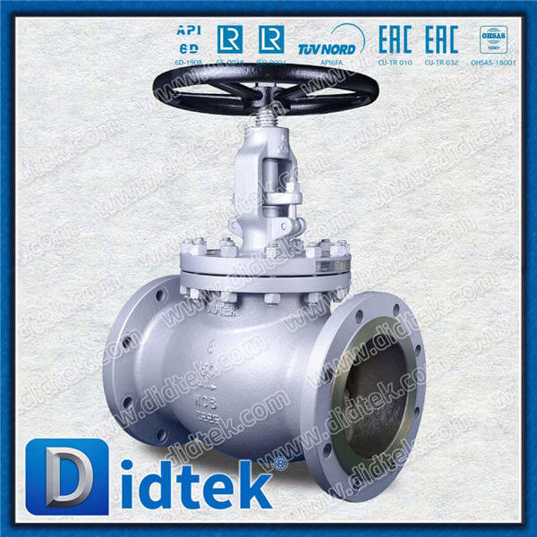Didtek Solid Hand Wheel WCB Cone Disc Globe Valve 