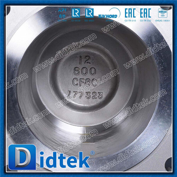 Didtek Stainless Steel CF8C 12" 600LB Bevel Gear RF Gate Valve