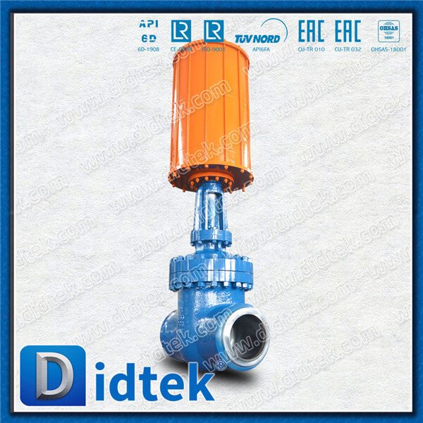 Didtek Pneumatic Single Acting 16inch 900LB Chromium Nickel Molybdenum Steel Gate Valves