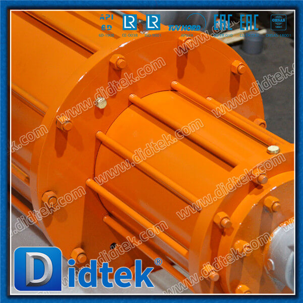 Didtek Alloy Steel WC6 Single Acting Spring Return Pneumatic Gate Valve