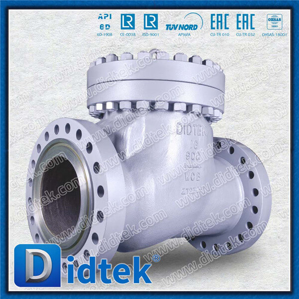 Didtek Full Port Hard Faced Metal Seat RTJ Fill ANSI Body Swing Check Valve