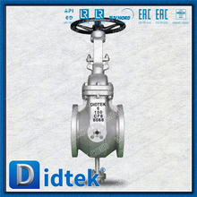 Didtek 6'' CF8 Heat Jacket Gate Valve With Blow Down And Drain