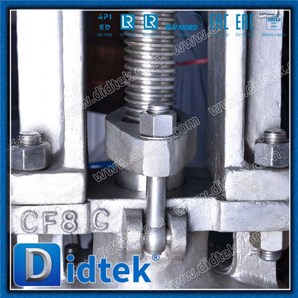 Didtek Stainless Steel CF8C 12" 600LB Bevel Gear RF Gate Valve