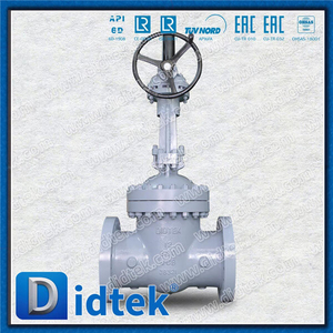 Didtek 12'' 600LB Gate Valve WCB Trim#1 Flange RF With Bevel Gear