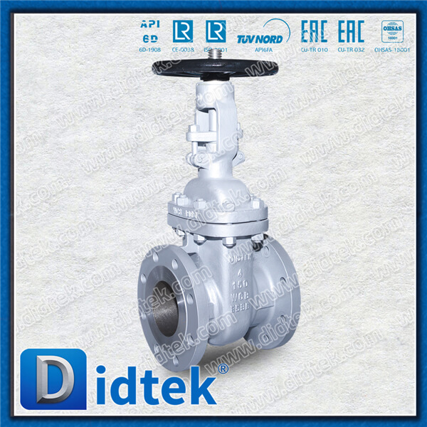 Didtek Cast Steel 4'' 150LB WCB Hand Wheel Flange Gate Valve