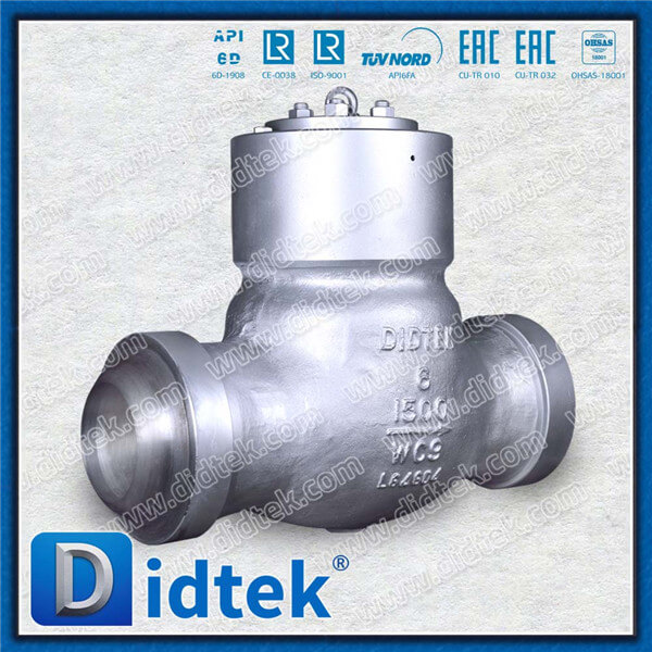 Didtek Refinery Pressure Seal WC9 Chromium Nickel Molybdenum Steel Check Valve