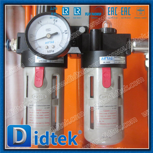 Didtek Alloy Steel WC6 Single Acting Spring Return Pneumatic Gate Valve