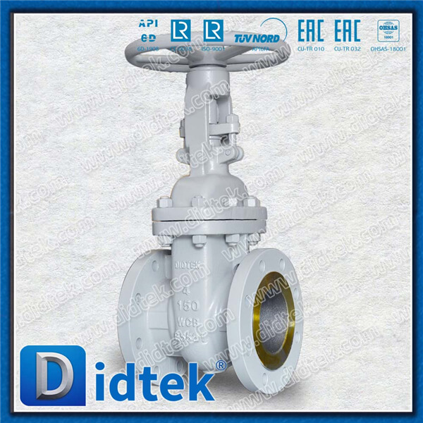 Didtek Flanged RF #150 ASME B16.34 A216 Gr.WCB OS & Y Trim No.5 Handwheel Gate Valve 